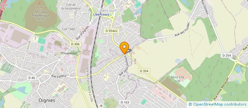 localisation de l'entreprise SCI HOURIA  LIBERCOURT