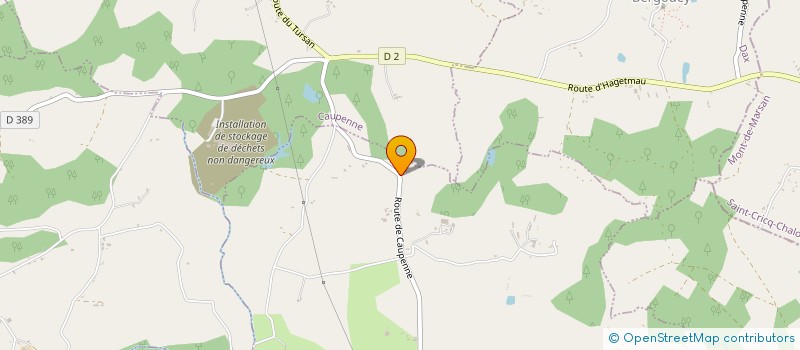 localisation de l'entreprise SCI HOURTANE  GAUJACQ