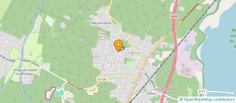 localisation de l'entreprise SCI HOURTIN à LABENNE