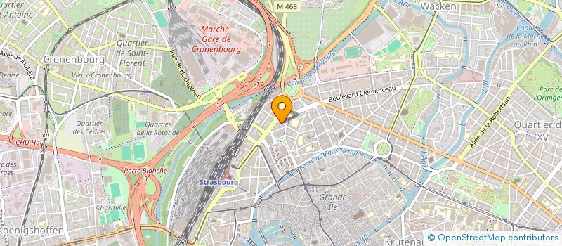 localisation de l'entreprise SCI HOUSE FRIED  STRASBOURG