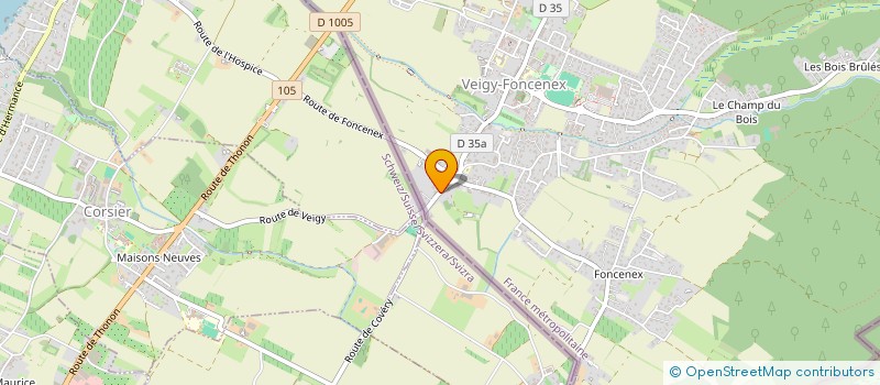 localisation de l'entreprise SCI HOUSE LOUNGE  VEIGY-FONCENEX