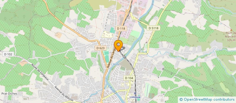 localisation de l'entreprise SCI HOUSSET  LIMOUX