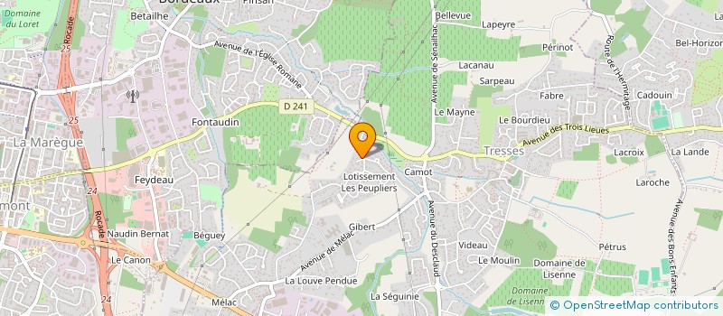 localisation de l'entreprise SCI HOUSSOU  TRESSES