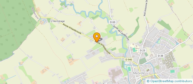 localisation de l'entreprise SCI HOUZET-BLEYAERT  MERVILLE