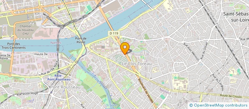 localisation de l'entreprise SCI HOV  NANTES