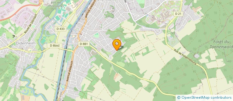 localisation de l'entreprise SCI HOW  RIEDISHEIM