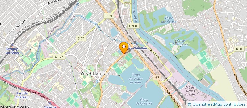 localisation de l'entreprise SCI HOW à VIRY-CHATILLON