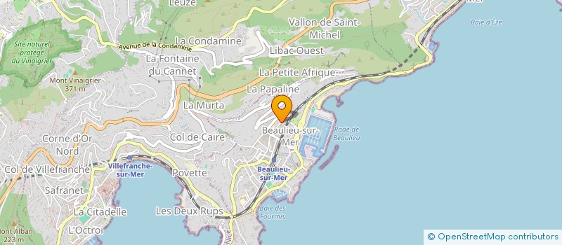 localisation de l'entreprise SCI HOYA à NICE