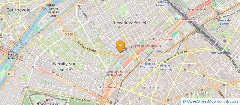 localisation de l'entreprise SCI HOZAC à LEVALLOIS-PERRET