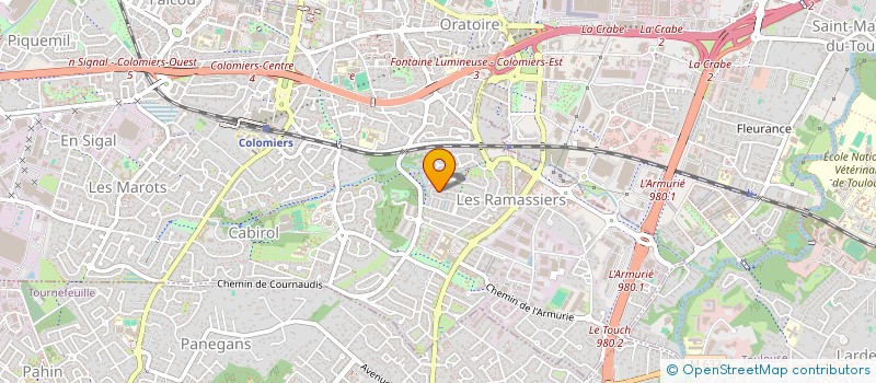 localisation de l'entreprise SCI HOZAM à COLOMIERS