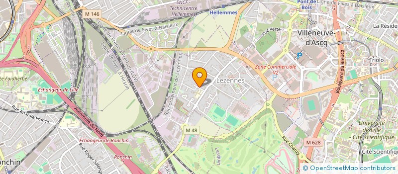 localisation de l'entreprise SCI HOZAN à LEZENNES