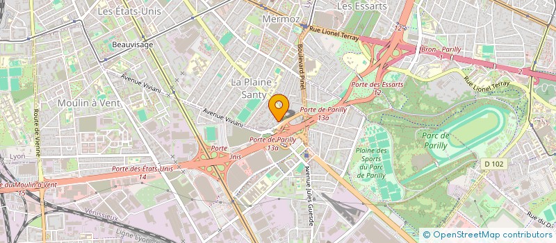 localisation de l'entreprise SCI HP  LYON