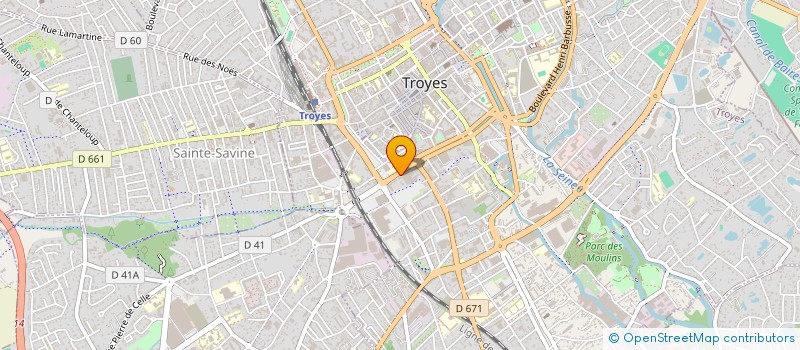 localisation de l'entreprise SCI HP BEURNONVILLE à TROYES