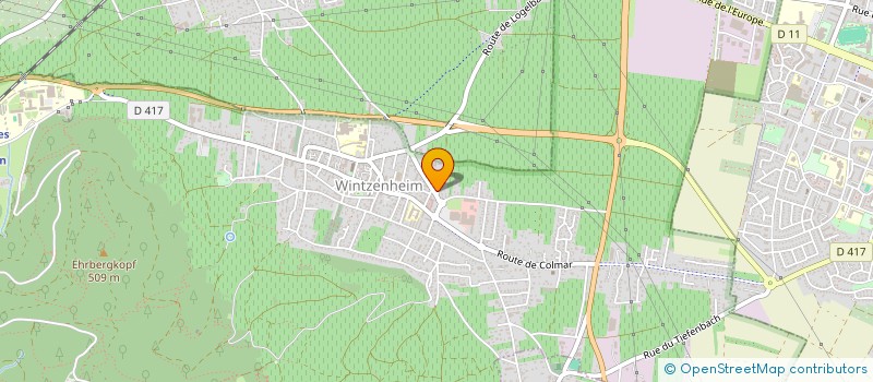 localisation de l'entreprise SCI HP DEPOT  WINTZENHEIM