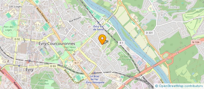 localisation de l'entreprise SCI HP&LM à EVRY-COURCOURONNES