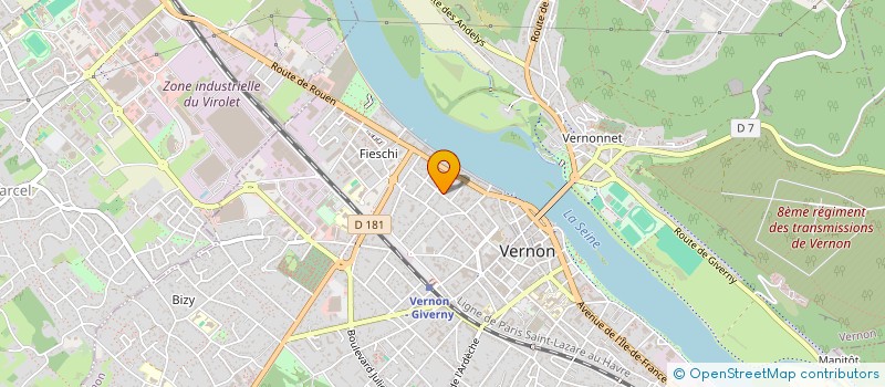 localisation de l'entreprise SCI HPA  VERNON