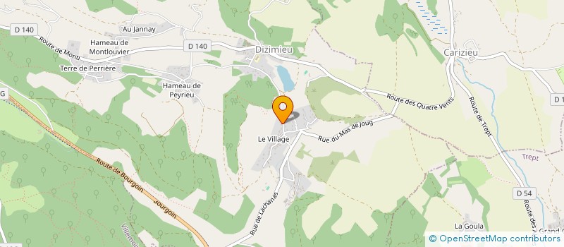 localisation de l'entreprise SCI HPA  DIZIMIEU