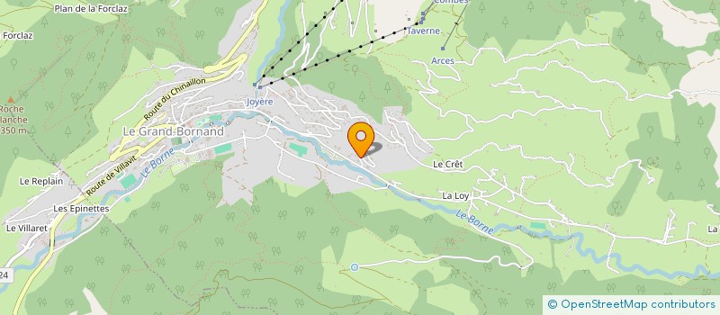 localisation de l'entreprise SCI HPA LE CLOS DU PIN à LE GRAND-BORNAND