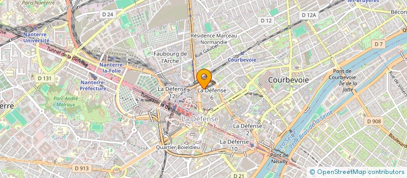 localisation de l'entreprise SCI HPC FT à COURBEVOIE