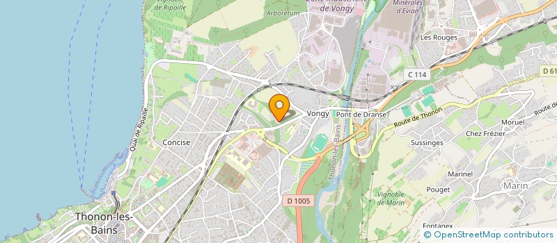localisation de l'entreprise SCI HPC VEIGY à THONON-LES-BAINS