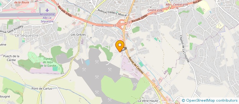 localisation de l'entreprise SCI HPCG à ALBI