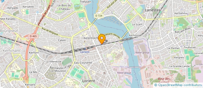 localisation de l'entreprise SCI HPG  LORIENT