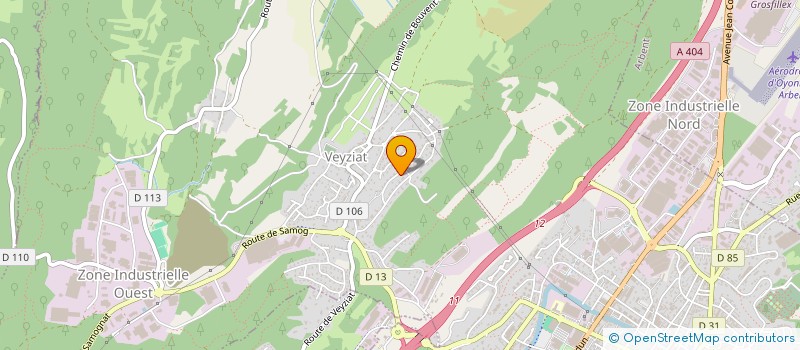localisation de l'entreprise SCI HPGI à OYONNAX