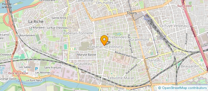localisation de l'entreprise SCI HPM  TOURS