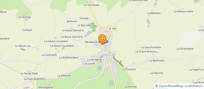 localisation de l'entreprise SCI HPMJ  COURCITE