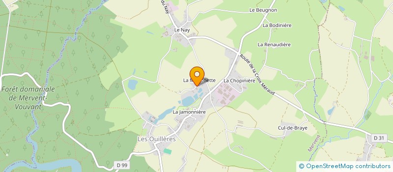 localisation de l'entreprise SCI HPP  MERVENT