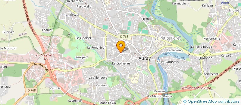 localisation de l'entreprise SCI HPRO IMMO à AURAY
