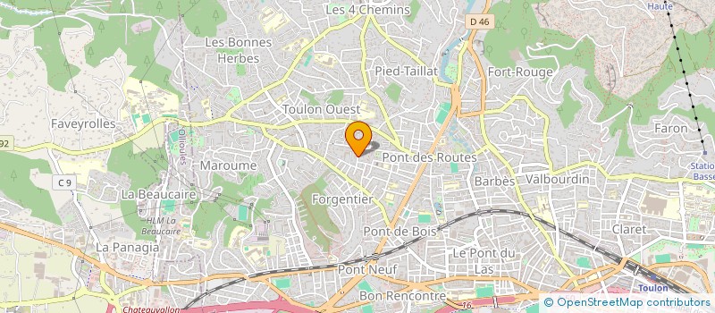 localisation de l'entreprise SCI HPS  TOULON