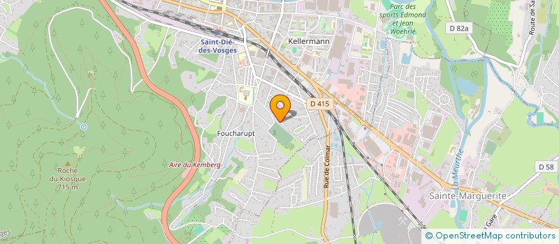 localisation de l'entreprise SCI HPW  SAINT-DIE-DES-VOSGES