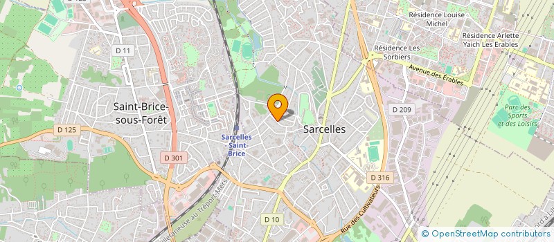localisation de l'entreprise SCI HPY IMMO à SARCELLES