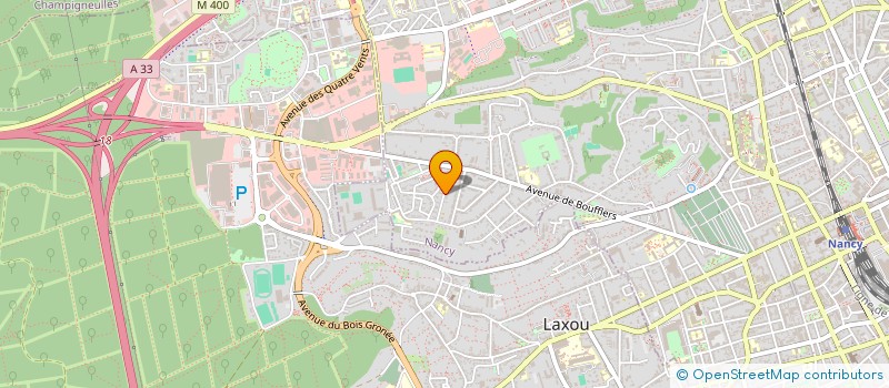 localisation de l'entreprise SCI HQ 15  NANCY