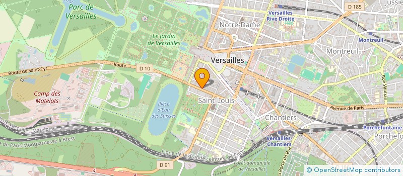 localisation de l'entreprise SCI HR IMMO à VERSAILLES