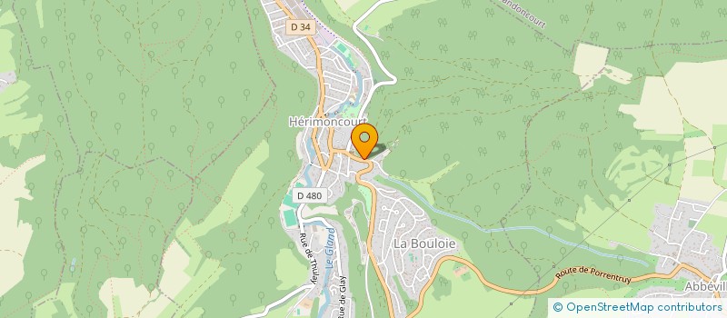 localisation de l'entreprise SCI HRD  HERIMONCOURT