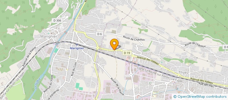 localisation de l'entreprise SCI HRD  THYEZ