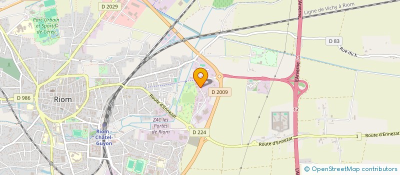 localisation de l'entreprise SCI HRK  RIOM