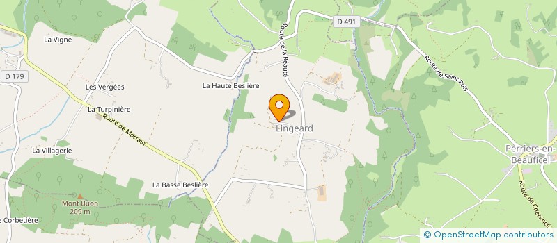 localisation de l'entreprise SCI HRL  LINGEARD