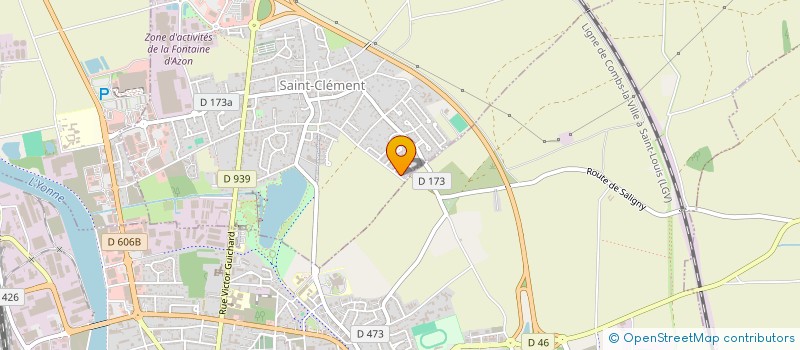 localisation de l'entreprise SCI HRV33 à SAINT-CLEMENT