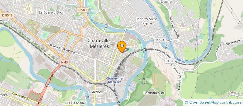 localisation de l'entreprise SCI HRX à CHARLEVILLE-MEZIERES