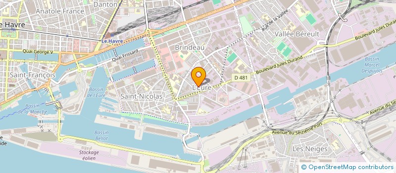 localisation de l'entreprise SCI HSA DIEPPE à LE HAVRE