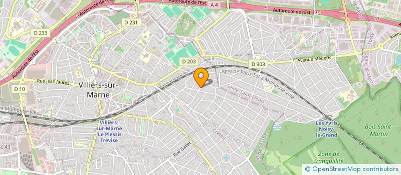 localisation de l'entreprise SCI HSBN  VILLIERS-SUR-MARNE