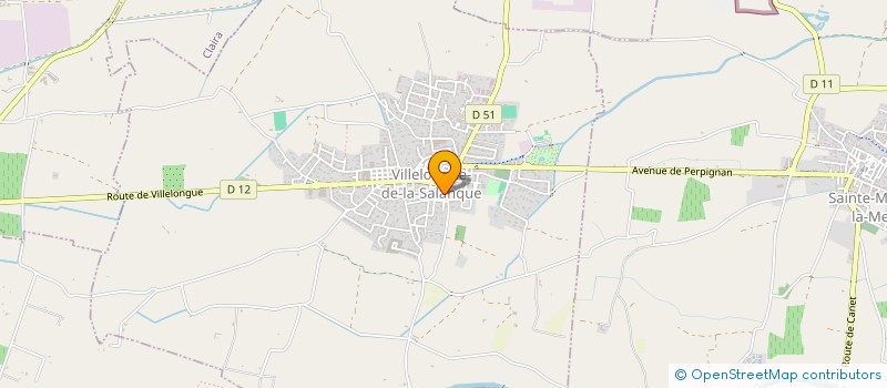 localisation de l'entreprise SCI HSBP  VILLELONGUE-DE-LA-SALANQUE