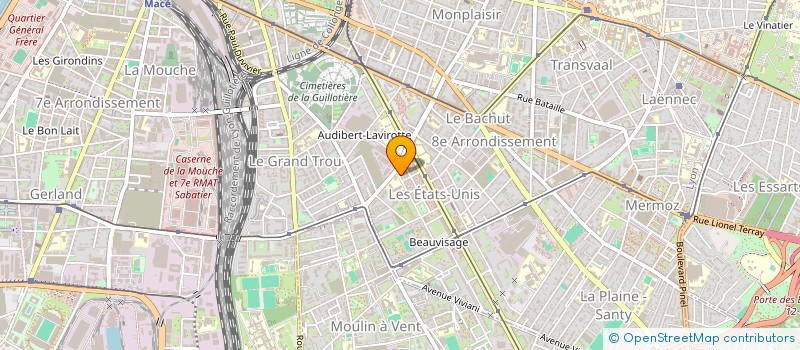 localisation de l'entreprise SCI HSF  LYON