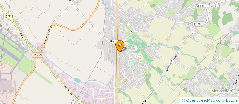 localisation de l'entreprise SCI HSFN  SERRES-CASTET