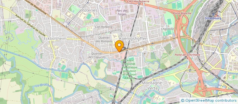 localisation de l'entreprise SCI HSK  STRASBOURG