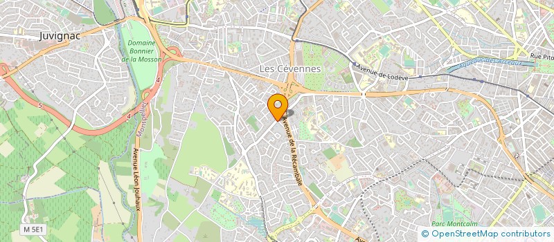 localisation de l'entreprise SCI HSM à MONTPELLIER