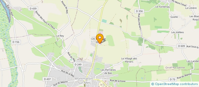 localisation de l'entreprise SCI HSP  MONTMARTIN-SUR-MER